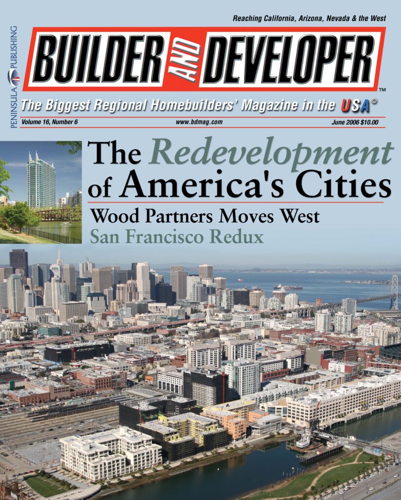 pages from wood partners profile in builder developer magazine original issue